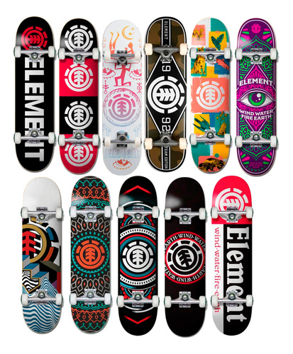 Skate Patineta Completo Profesional Element 8 Chilli Boards