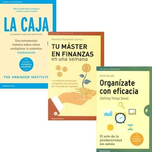 Pack La Caja + Tu Master En Finanzas + Organizate (3 Libros)