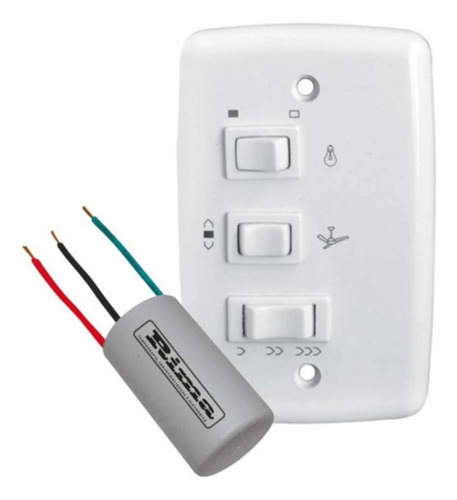 Controle P/ Ventilador De Teto Com Capacitor 3 Fios 127v