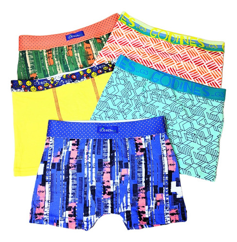 Pack X3 Boxer G3 Godines Niño Liso/estampado A. 5010 T4/14