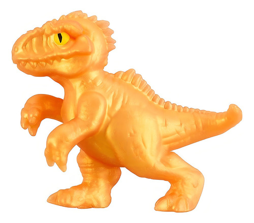 Muñeca elástica de 6 cm, Mini Giganotosaurus Gold, Goo Jit Zu