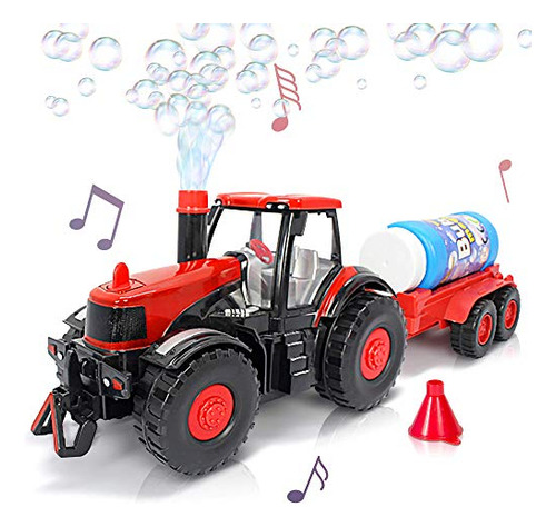Artcreativity Tractor De Granja Con Luces Y Sonido Incluye E