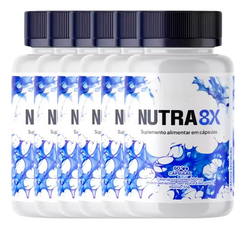 5 Potes De Nutra 8x 300 Cáps - Promoção Por Tempo Limitado!!