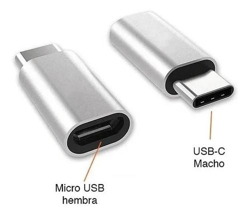 Adaptador Micro Usb Hembra A Usb-c Macho Adaptador Otg