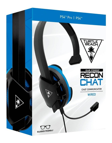 Audífonos Gaming Turtle Beach Recon Chat Black Ps4 Pro Y Ps5