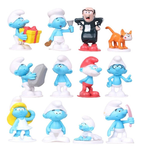 Set 12 Figuras Pitufos Smurfs