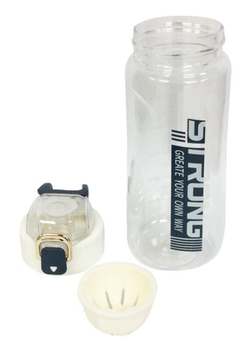 Botella De Agua 700ml Deportiva Motivadora Con Filtro