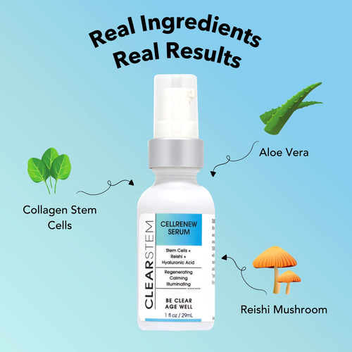 Suero Facial Clearstem Cellenrew Con Células Madre Y Ácido H