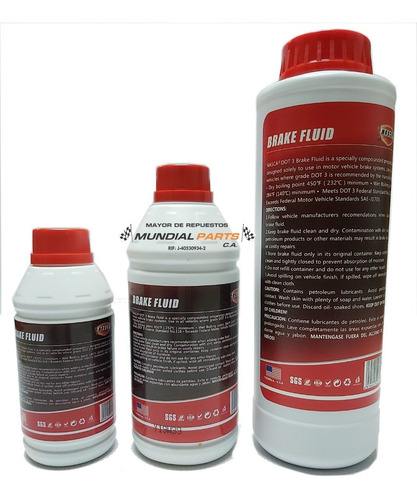Liga De Frenos Nasca Importada 250ml Dot3, Mayor