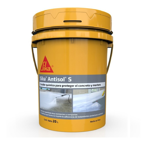 Agente Líquido Curador De Concreto Sika Antisol S 20 Kg