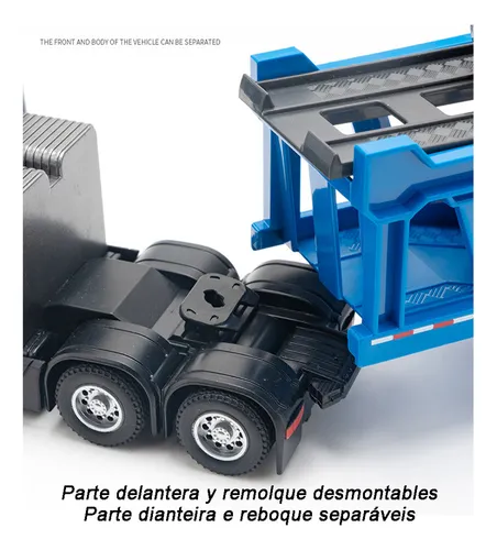 Container Truck Miniautos Metal Con Luces Y Sonido 1/50