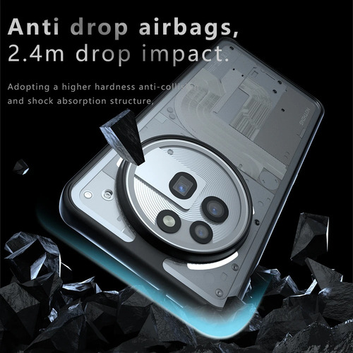 Capa Para Nothing Phone 3a Pro Transparent Armor
