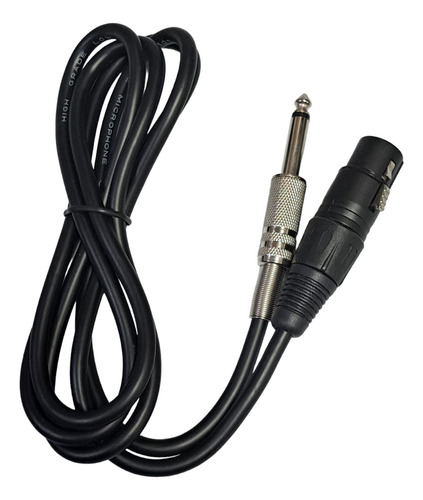 Cable Para Microfono Xlr Canon A Plug 1/4  1.5 Metros Contec