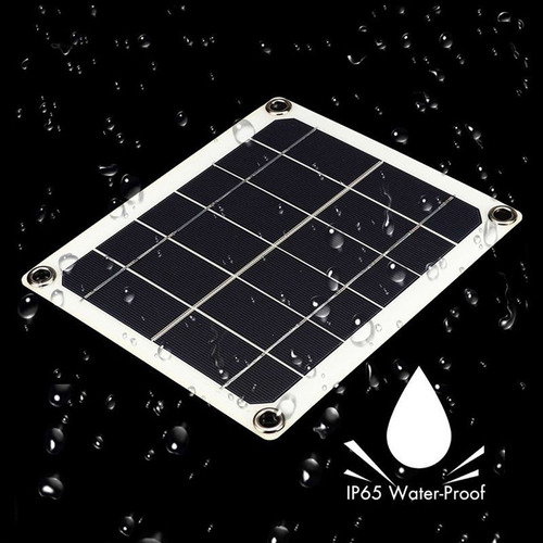 Panel Solar Portátil Crystally-10w Con Doble Usb 5v 2a, Sola
