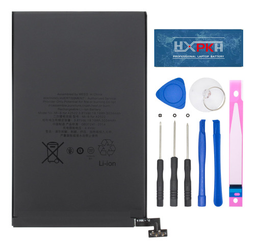 Hxpkh Bateria De Tableta A2522 Para iPad Mini 2021 Gen 6 6ª 