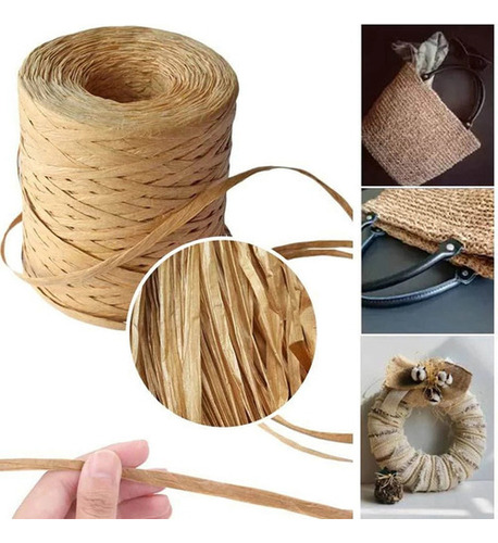 2 Raya Raffia Papel Rodillo Rodillo Rodillo Para El Tejero Color Fix Fix