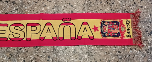 Bufanda Seleccion España- Banesto Rojo/amarillo Liso Adulto (Usado)