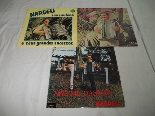 Lp Vinil - Lote 3 Discos Nardeli Sertanejo