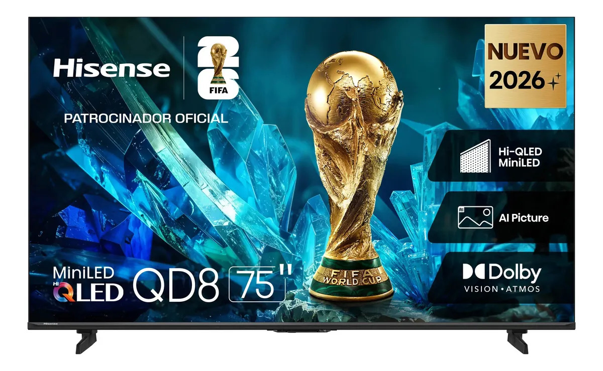 Hisense Smart TV Pantalla 75 Pulgadas Mini-Led 75QD8SV VIDAA TV