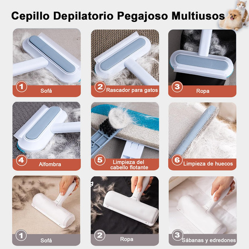 Juego De 2 Cepillos De Limpieza For Quitar El Pelo De