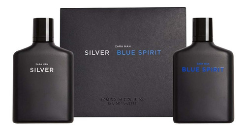 Perfumes Importados Zara Blue Spirit + Silver Edt - 2x100ml