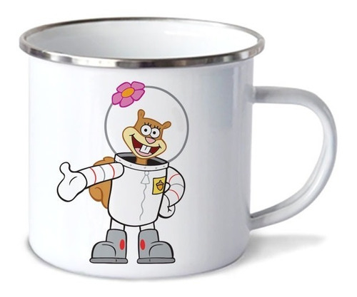 Taza Arenita Bob Esponja De Peltre (10oz=300ml)