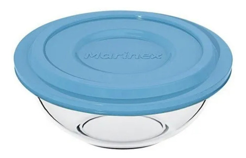 Bol redondo Plus con tapa 1,5 litros Nadir Marinex Blue