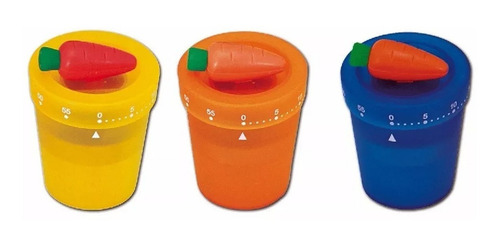 Timer De Cocina Luft Germany Vs Colores Mecanico Gastronomia Color Naranja