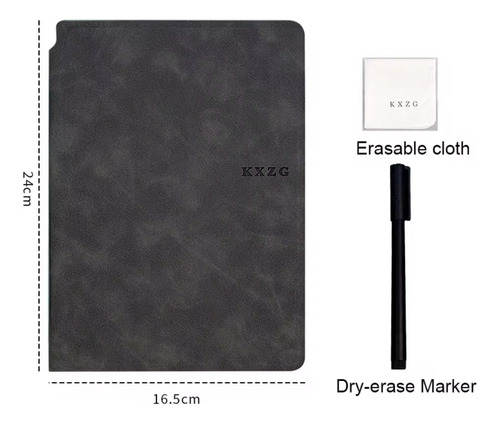 Cuaderno De Pizarra Blanca Reutilizable A5 Con Plumón