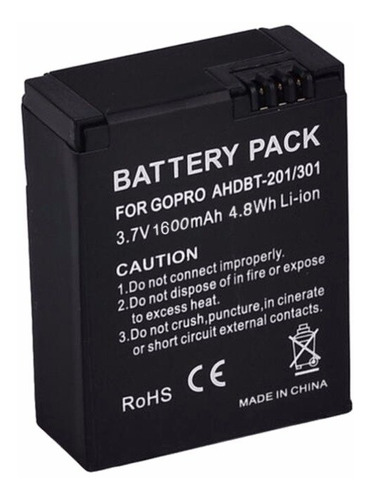 Bateria Gopro Go Pro Hero 3 Camera Hd Ahbt-301 Recarregável
