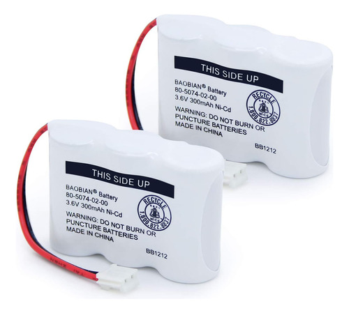 Ul122 80-5074-02-00 80-5074-00-00 Ni-cd 3.6v Batería D...