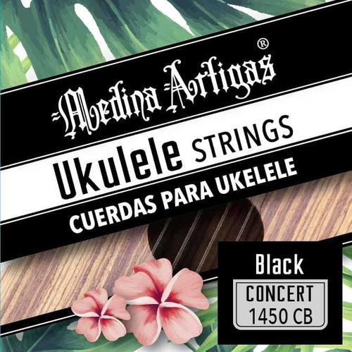 Encordado Ukelele Medina Artigas Black Concert