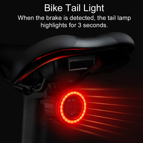 Luz Trasera De Bicicleta Recargable Por Usb De Alta Visibili
