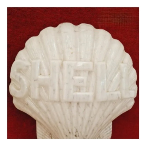 Antigua Tulipa Surtidor Nafta Shell Original Vidrio S/ Uso
