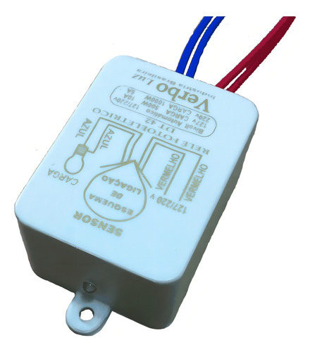 Relé Fotocelula Bivolt Suporta Ate 400w Em 220v Ip66 Blindad