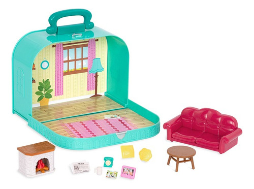 Lil Woodzeez Set Valija Sala De Estar Con Accesorios 6599