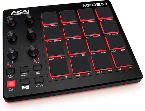 Controlador Midi Drum Pad - Akai Professional Mpd218