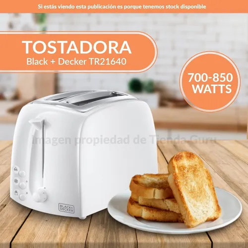 Tostadora Electrica Black Decker Bocas Extra Ancha Tr21640