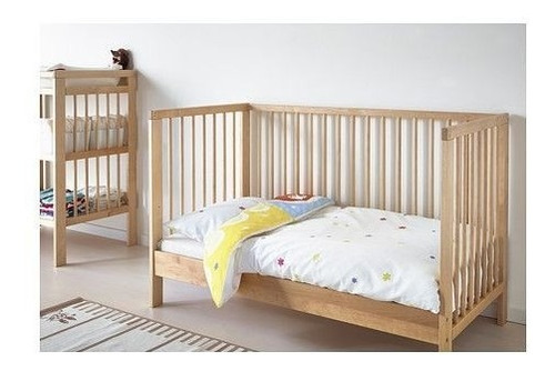 Cuna Ikea Gulliver Con Colchón Importado Nuevo!! Madera M