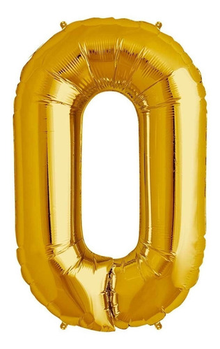 Globo Números Y Letras Metalizadas 33 Cm Dorada Y Plateada