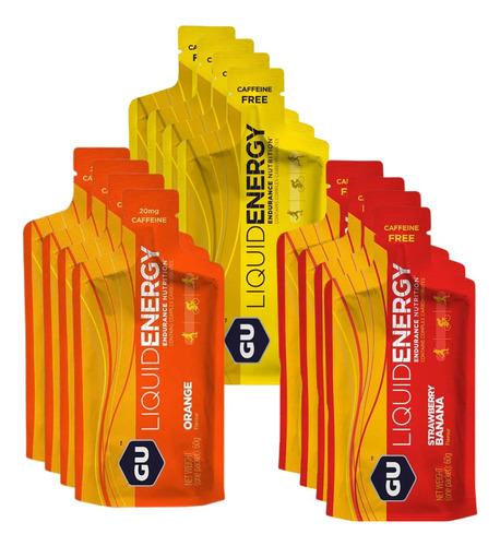 Pack De 24 Geles Liquidos Gu Energy Sabores Surtidos