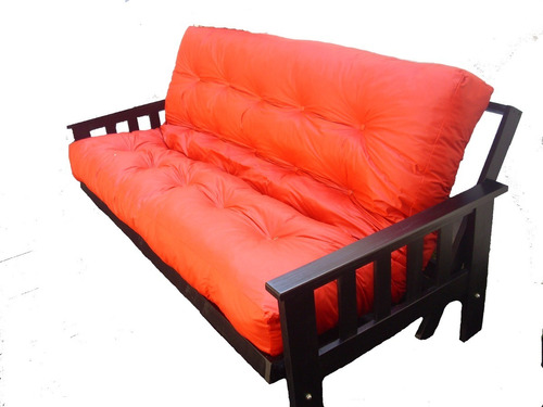 Futon 3 Cuerpos Guatambu Lustrado Cama 2 Plazas Mueblesoasis