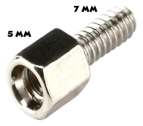 10 Tuercas Y Tornillos Hexagonal Rs232 Db9 Db15 Db25 Vga Dr9