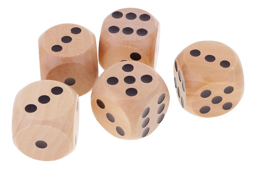 2 X 5pcs Dados Del De D6 Seis Caras De Para Negro 5 Piezas 3