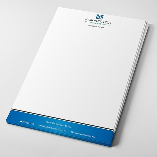 500 Hojas Membretadas Carta A Color Bond 90 Grs.