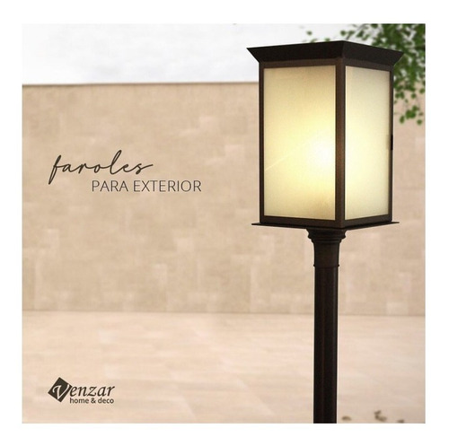 Farol En Hiero Columna Luces Para Jardín Exterior