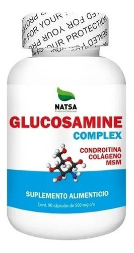 Natsa Glucosamina Complex Con Colageno Y Msm 90 Caps Sfn
