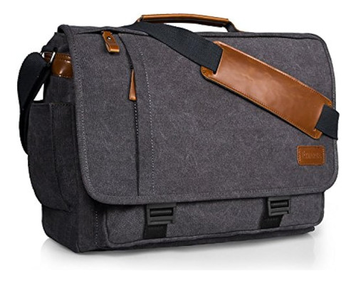 Estarer Computer Messenger Bag 17-17.3 Pulgadas Lona Resiste