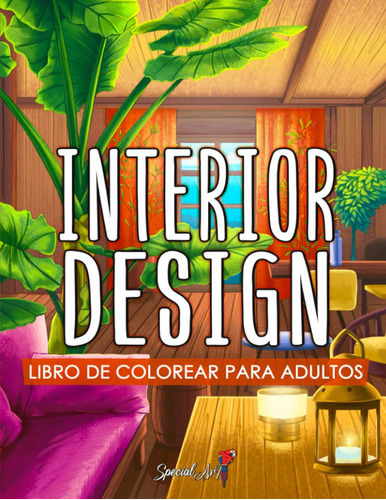 Libro: Interior Design: Libro De Colorear Para Adultos