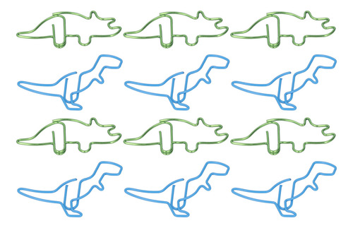 100 Clips De Papel Con Forma De Hipopótamo Y Dinosaurio, De